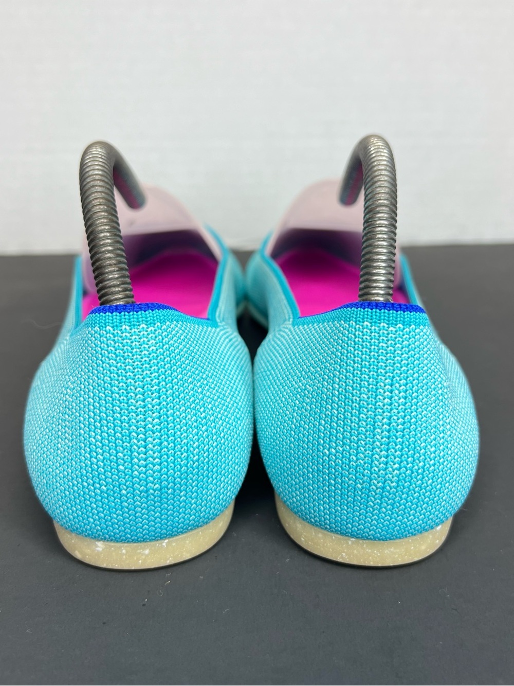 Rothy's “The Point” Retired Island Blue Pointed-Toe  Ballet Flats Womens Sz 9.5 - Picture 5 of 13
